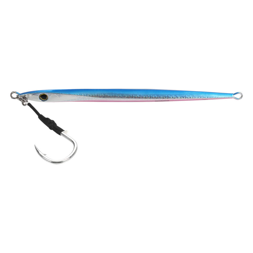 Shimano Ocea Speed Slasher Jigs-Lures-Shimano-Blue Pink-Length: 7 4/9" (189mm) - Weight: 5 2/7oz (150g)-Tackle World