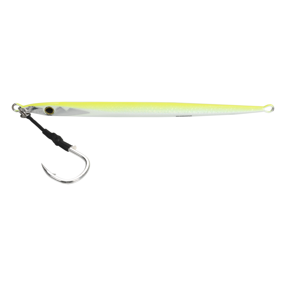 Shimano Ocea Speed Slasher Jigs-Lures-Shimano-Chartreuse Glow-Length: 7 4/9" (189mm) - Weight: 5 2/7oz (150g)-Tackle World