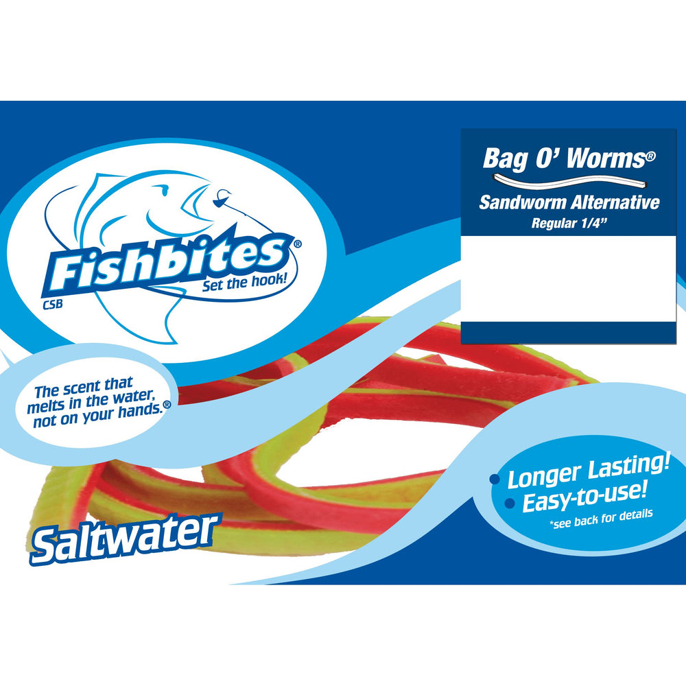 Fishbites Longer Lasting Bag O' Worms Soft Baits-Lures-Fishbites-Tackle World