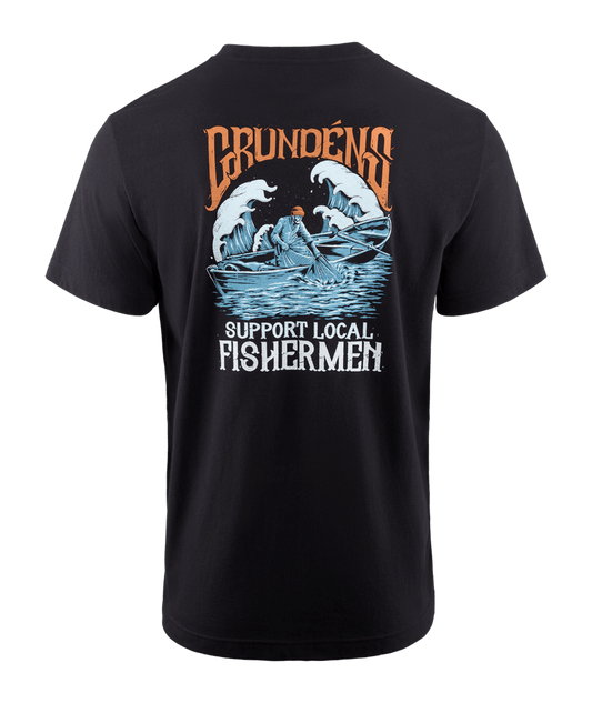Grundens Support Fishermen Short Sleeve T-Shirts-Apparel-Grundens-Black-M-Tackle World