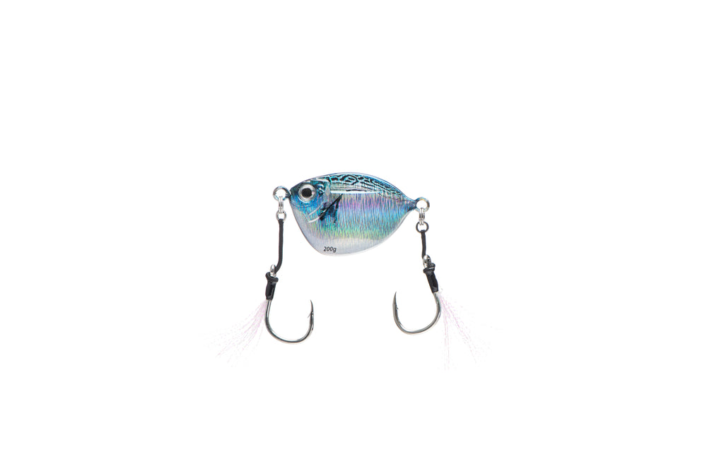 AnglerCo Imposter Slow Pitch Jigs-Lures-AnglerCo-Bonita (dark purple/black flash)-100g-Tackle World