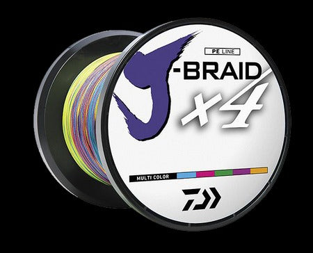 Daiwa J-Braid X4 Multicolor Braided Line-Line & Leader-Daiwa-15lb-330yds-Tackle World