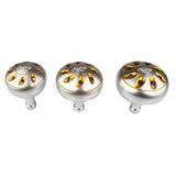 Jigging World Alpha Aluminum Power Knobs Type B-Power Handles & Knobs-Jigging World-39mm-Silver/Gold-Tackle World