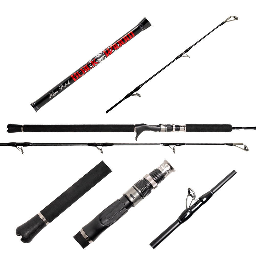 Jigging World Black Widow 2.0 Hi-Pitch Casting Rods-Rod-Jigging World-JW-BLWH581-250C-Tackle World