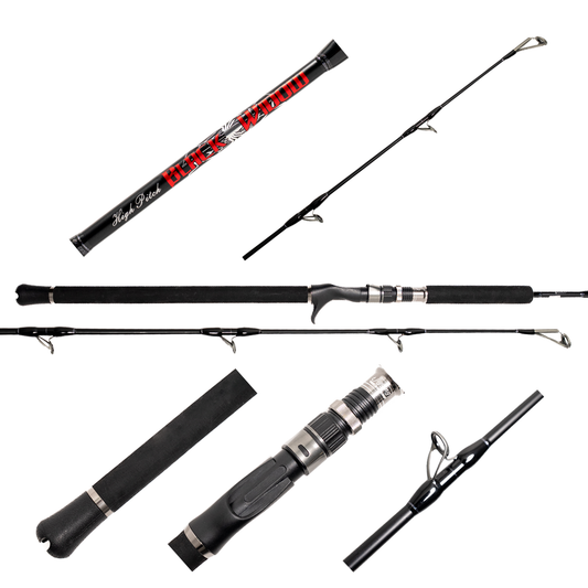 Jigging World Black Widow 2.0 Hi-Pitch Casting Rods-Rod-Jigging World-JW-BLWH581-250C-Tackle World