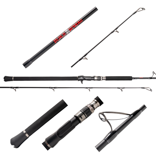 Jigging World Black Widow 2.0 Long Fall Casting Rods-Rod-Jigging World-JW-BLWLF782-150C-Tackle World
