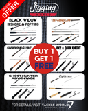 Jigging World Black Widow Casting Rods (Buy 1 Get 1) *Final Sale*-Rod-Jigging World-Tackle World
