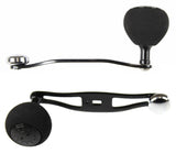 Jigging World Counterweight Handles for Bates Baitcasting Reels-Power Handles & Knobs-Jigging World-Offset Black Arm/39mm EVA Black Cap-Tackle World