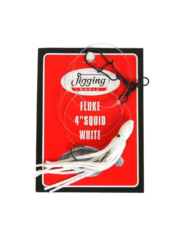 Jigging World Fluke Rigs with 4" Squid-Terminal Tackle-Jigging World-Tackle World