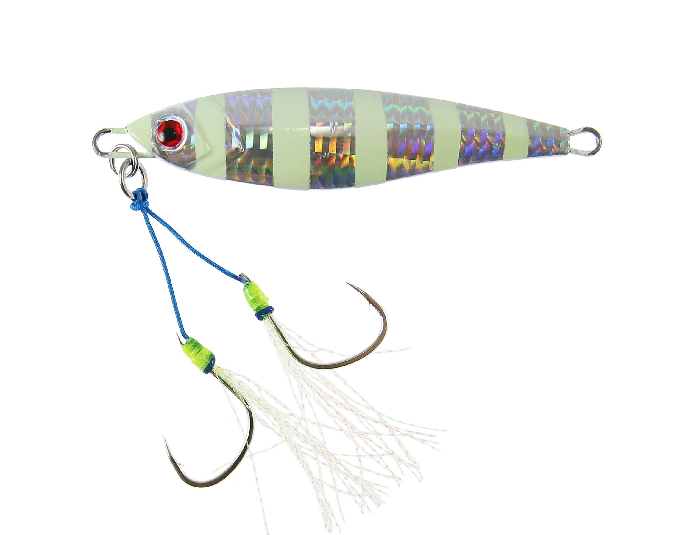 Jigging World Giko Slow Pitch Jigs-Lures-Jigging World-2.1oz (60g) 3.25"-Glow Zebra-Tackle World