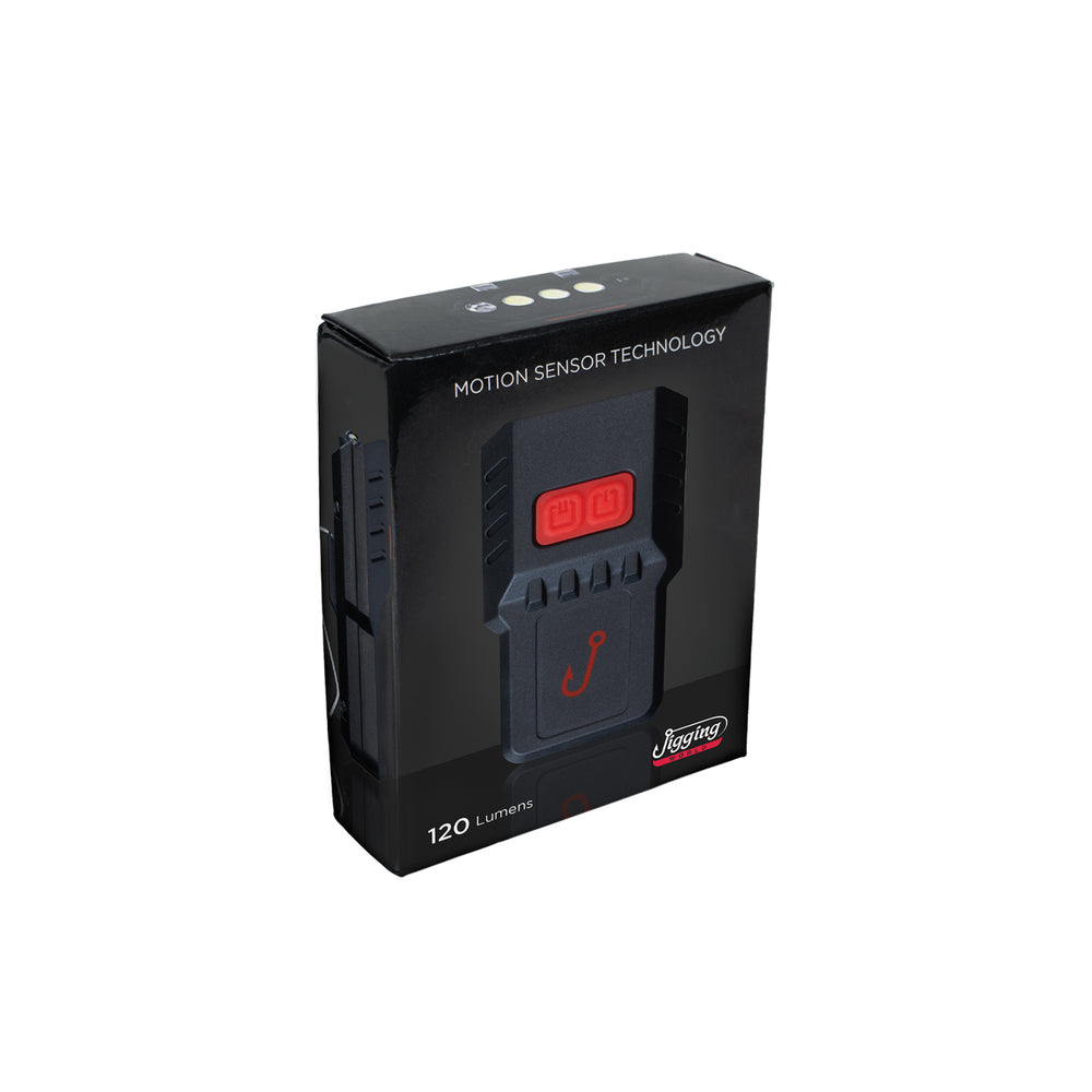 Jigging World Motion Sensor 120 Lumens LED Clip-On Headlamp-Accessories-Jigging World-Tackle World