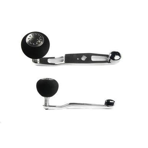 Jigging World - Power Handle for Daiwa Lexa Series Baitcasting Reels-Power Handles & Knobs-Jigging World-Lexa Size 400: Silver Arm / 39mm Silver EVA Ball Knob-Tackle World