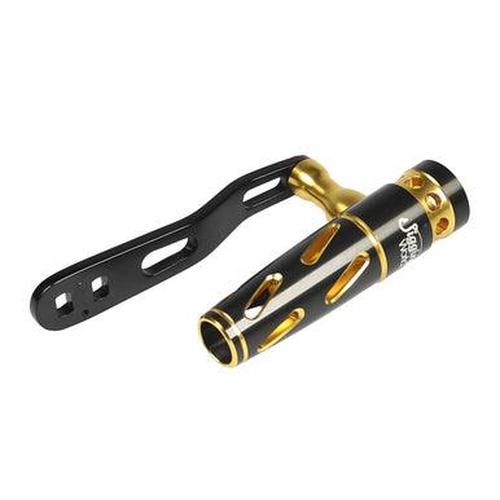 Jigging World - Power Handle for Shimano TLD 15 Lever Drag Reels-Power Handles & Knobs-Jigging World-Black Arm / Black-Gold Aluminum T-Bar-Tackle World