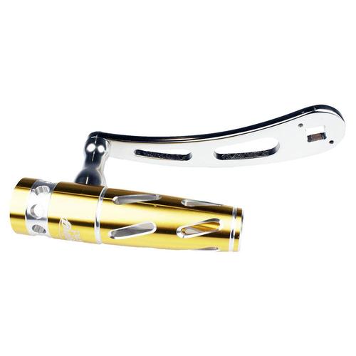 Jigging World - Power Handle for Shimano Talica 2 Speed 50 Lever Drag Reels-Power Handles & Knobs-Jigging World-Silver Arm / Gold-Silver Aluminum T-Bar-Tackle World
