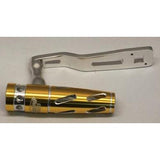 Jigging World - Power Handle for Shimano Talica 2 Speed 8 & 10 Lever Drag Reels-Power Handles & Knobs-Jigging World-Silver Arm / Gold-Silver Aluminum T-Bar-Tackle World