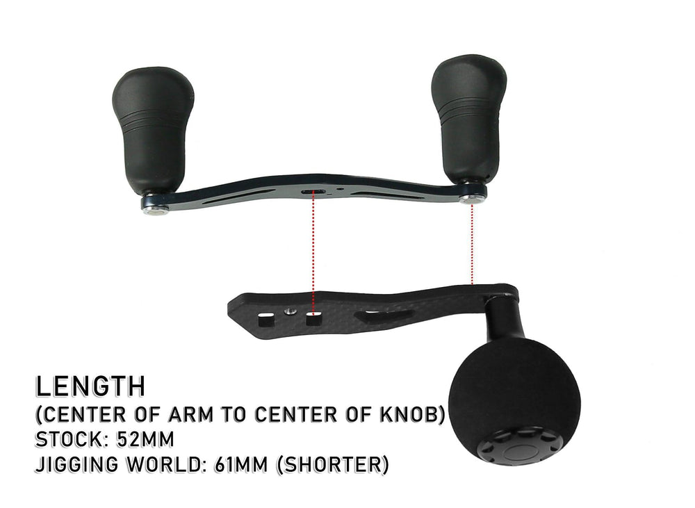 Jigging World Power Handle for Shimano Tranx 300 & 400 Baitcasting Reels-Power Handles & Knobs-Jigging World-Tackle World
