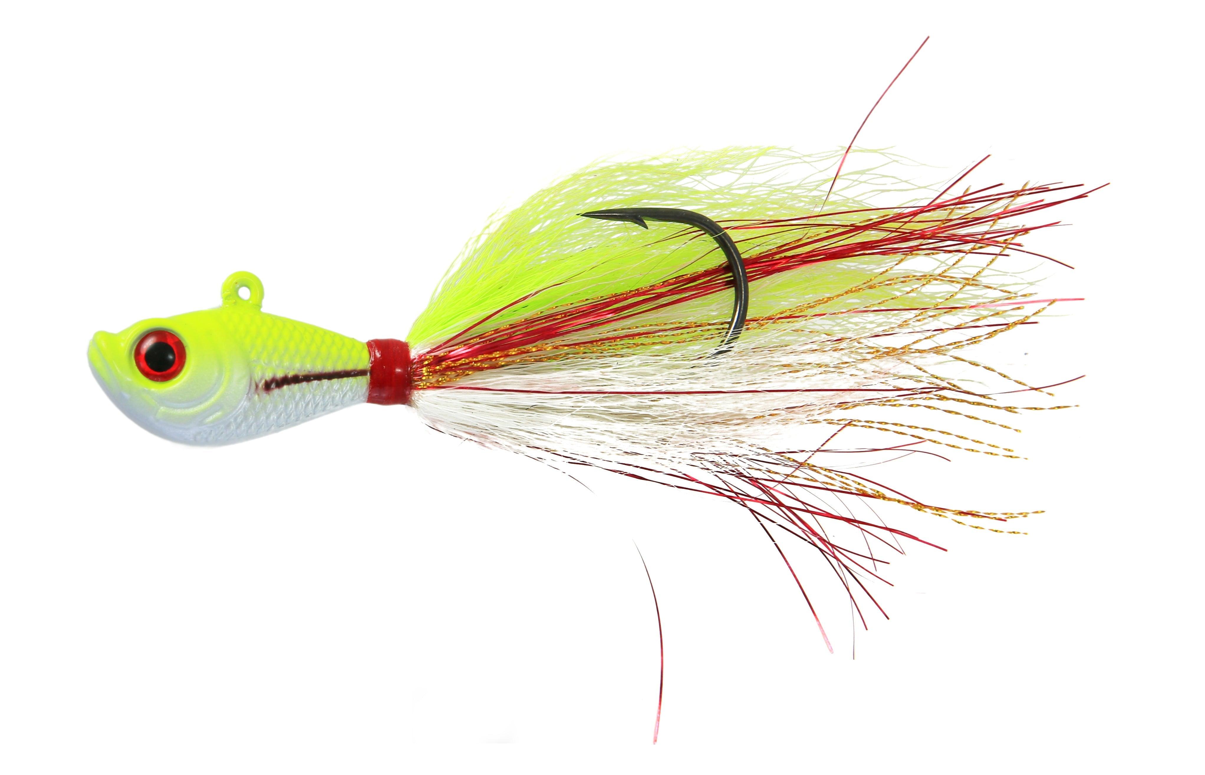 Jigging World Premium Bucktail V2 Jigs Crazy Chartreuse / 6 oz Jigging World Premium Bucktail V2 Jigs Crazy Chartreuse / 6 oz