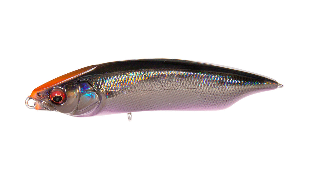 Megabass Karashi 80 Topwater Lure-Lures-Megabass-7/16oz-GG Deadly Black Shad OS-Tackle World