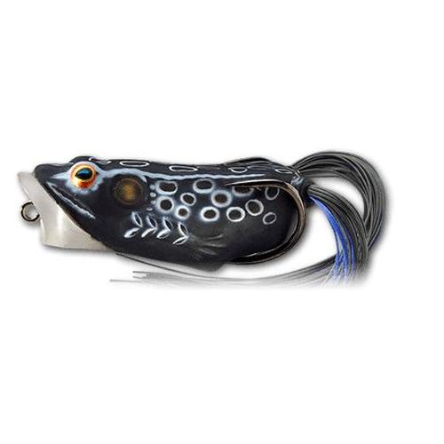 Live Target Hollow Body Frog Poppers-Lures-Live Target-Black/Black-Length: 2" - Weight: 3/8oz-Tackle World