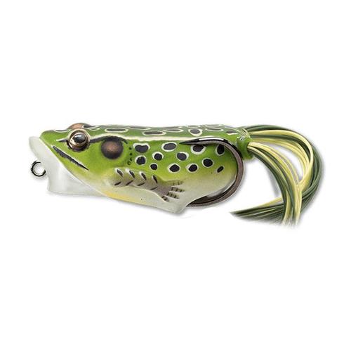 Live Target Hollow Body Frog Poppers-Lures-Live Target-Green/Yellow-Length: 2" - Weight: 3/8oz-Tackle World