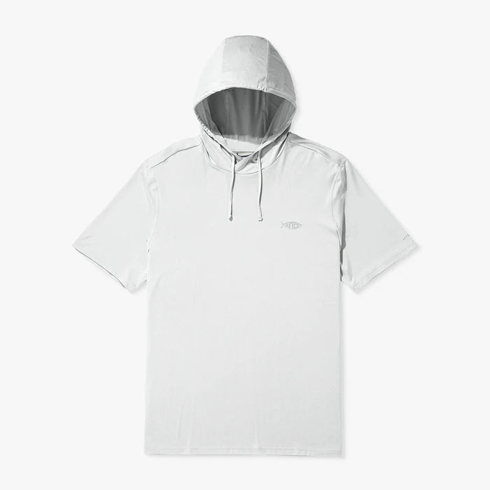 Aftco Samurai SS Hooded Sun SP Shirts-Apparel-Aftco-Harbor Gray-M-Tackle World