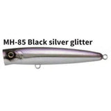 Major Craft Bassday 160mm Bungy Popper-Lures-Major Craft-Black Silver Glitter-Tackle World