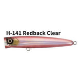 Major Craft Bassday 160mm Bungy Popper-Lures-Major Craft-Red Back Clear-Tackle World