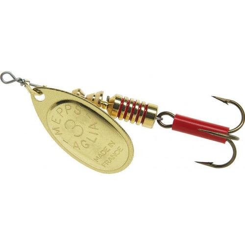 Mepps Plain Aglia Inline Spinners-Lures-Mepps-Gold-#3 - 1/4oz-Tackle World