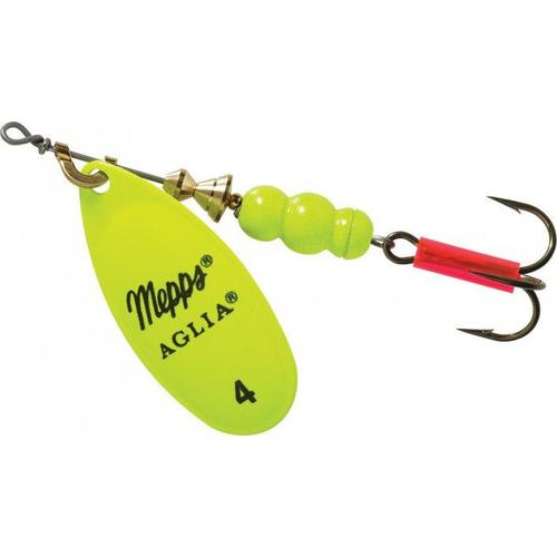 Mepps Plain Aglia Inline Spinners-Lures-Mepps-Hot Chartreuse-#4 - 1/3oz-Tackle World