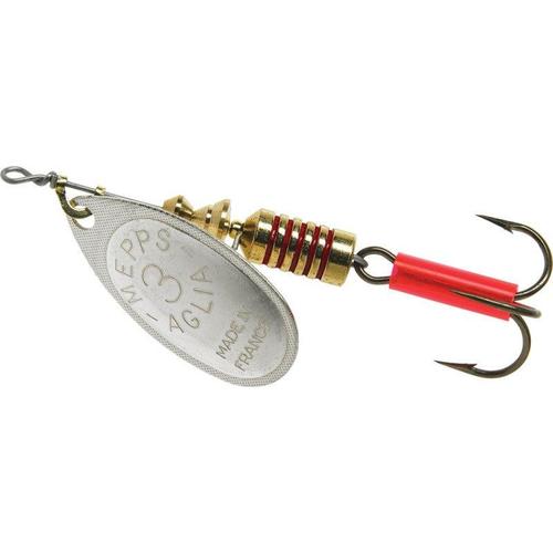 Mepps Plain Aglia Inline Spinners-Lures-Mepps-Silver-#3 - 1/4oz-Tackle World