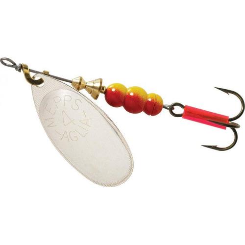 Mepps Plain Aglia Inline Spinners-Lures-Mepps-Silver-#4 - 1/3oz-Tackle World