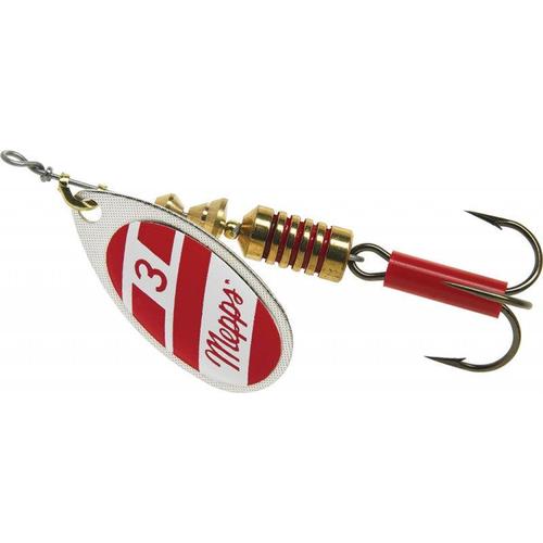 Mepps Plain Aglia Inline Spinners-Lures-Mepps-Silver/Red White-#3 - 1/4oz-Tackle World