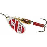 Mepps Plain Aglia Inline Spinners-Lures-Mepps-Silver/Red White-#3 - 1/4oz-Tackle World
