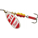 Mepps Plain Aglia Inline Spinners-Lures-Mepps-Silver/Red White-#4 - 1/3oz-Tackle World