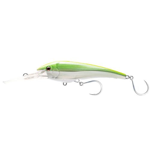 Nomad DTX Minnow Sinking Trolling Lures-Lures-Nomad-Model: 110 - Length: 4.25"-Chartreuse Chrome-Tackle World