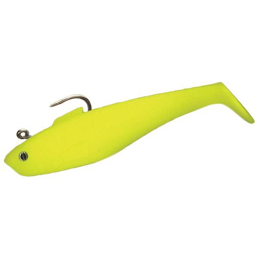 Tsunami Holographic 6" Swim Shads-Lures-Tsunami-6" - 3PK-Opaque Chartreuse-Tackle World