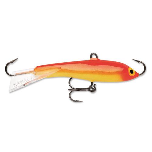 Rapala Jigging Rap Jigs-Lures-Rapala-Gold Fluorescent Red-Length: 2 3/4" - Weight: 5/8oz-Tackle World