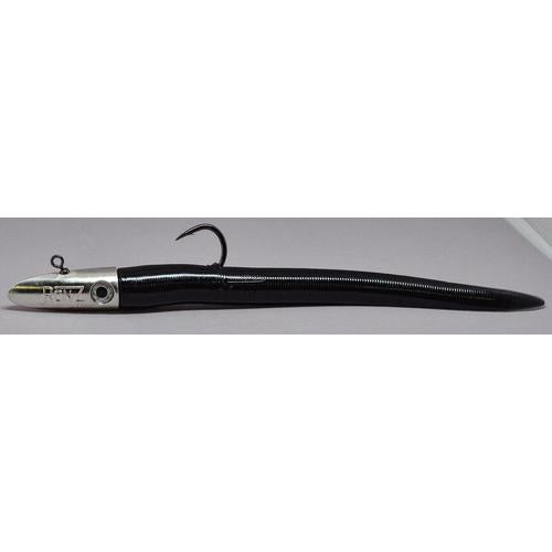 RonZ 10" 5oz Big Game Heavy Duty 4X104Z Soft Baits-Lures-RonZ-Black Pearl-Tackle World