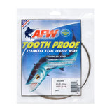 American Fishing Wire Tooth Proof Stainless Steel Single Strand Wire Leaders-Line & Leader-American Fishing Wire-Lb Test: 44lb-30ft-Camo-Tackle World
