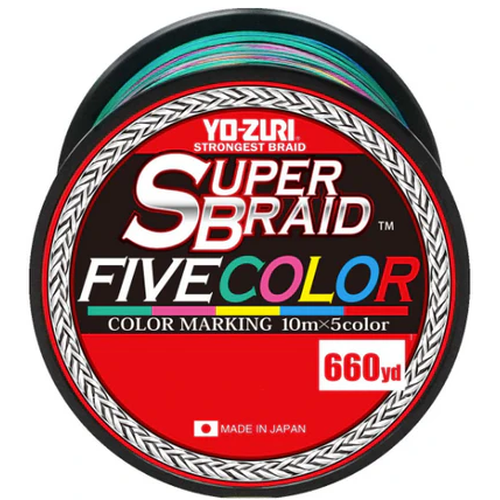 Yo-Zuri Superbraid Braided Line Five Color-Line & Leader-Yo-Zuri-Tackle World