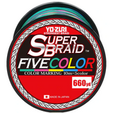 Yo-Zuri Superbraid Braided Line Five Color-Line & Leader-Yo-Zuri-Tackle World