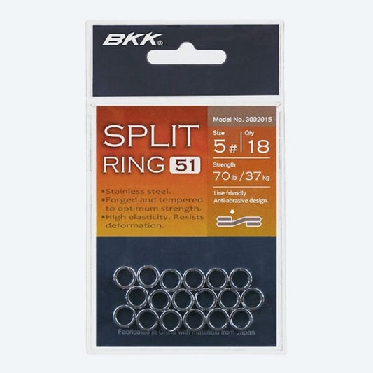 BKK Stainless Steel Split Ring-51-Terminal Tackle-BKK-Tackle World