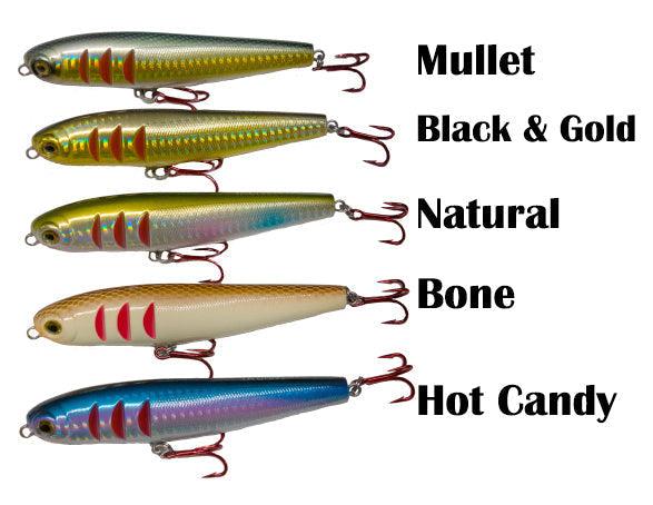 fish stalker lure Black/Gold / Length: 4.5"