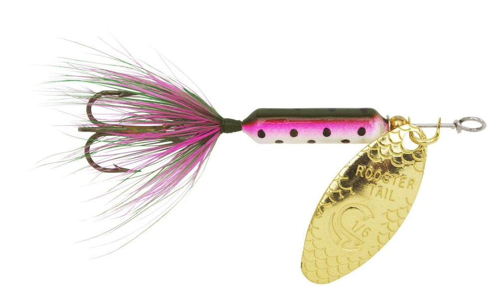 Worden's Original Rooster Tail In-Line Spinners-Lures-Worden's-Length: 2" Weight: 1/16oz-Rainbow-Tackle World