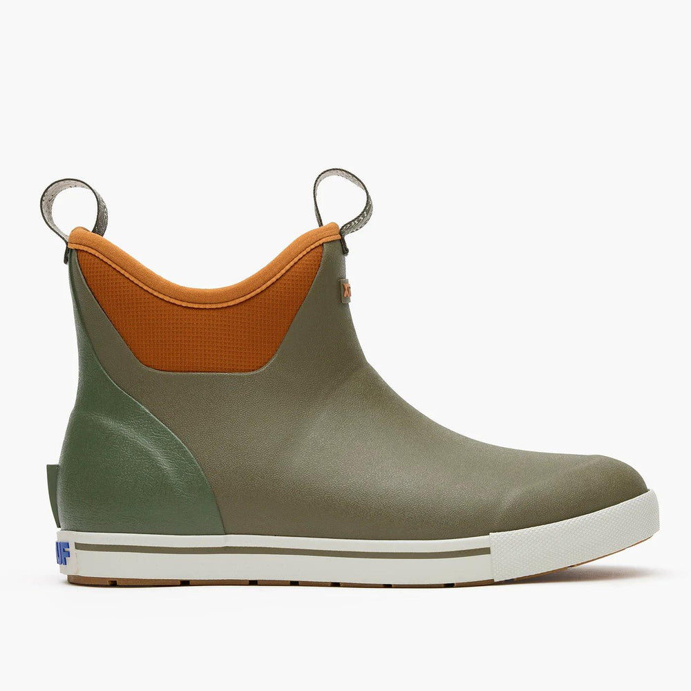 Xtratuf Men's Camp Fleece Lined 6" Ankle Deck Boots Dark Olive Spice-Apparel-Xtratuf-Tackle World