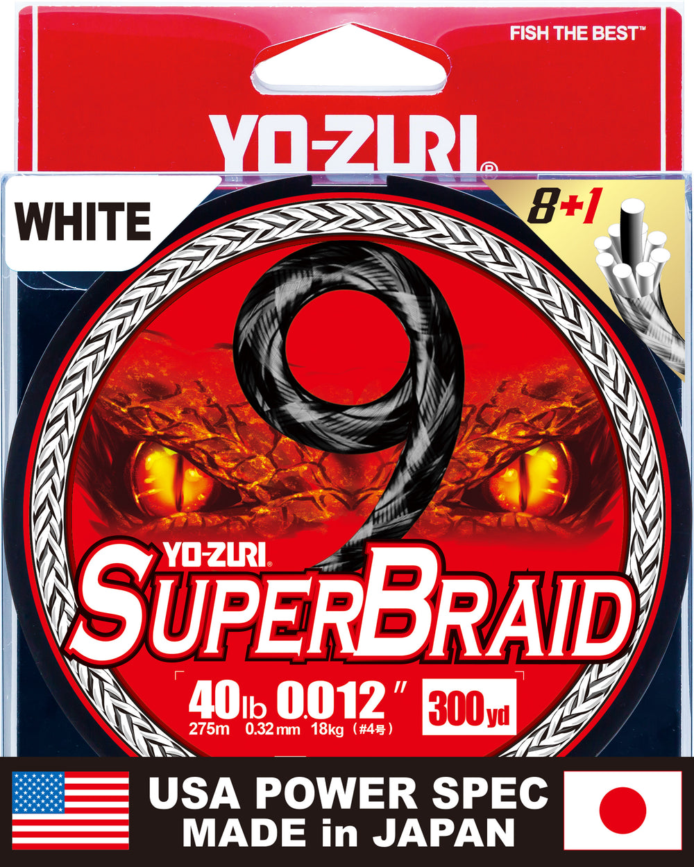 Yo-Zuri Superbraid 9 Braided Line White-Line & Leader-Yo-Zuri-Tackle World