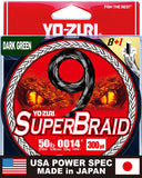 Yo-Zuri Superbraid 9 Braided Line Dark Green-Line & Leader-Yo-Zuri-Tackle World