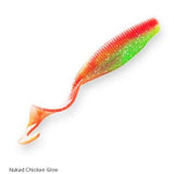 Z-Man StreakZ Curly TailZ Soft Plastics-Lures-Z-Man-Length: 4"-Nuked Chicken Glow-Tackle World