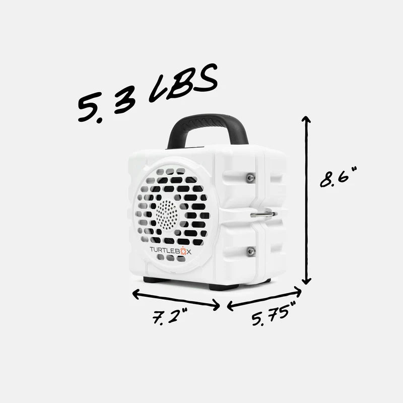 Turtlebox Cub Speakers-Accessories-Turtlebox-White-Tackle World