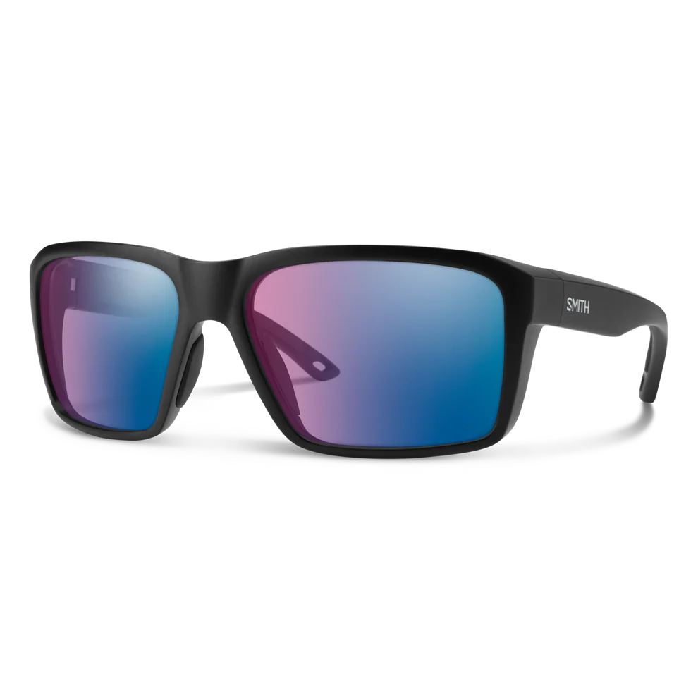 Smith Backcast Polarized Sunglasses-Sunglasses-Smith-Black Frame w/ Rose Blue Mirror-Tackle World